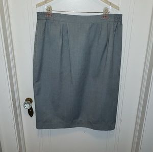 Gray Business Skirt